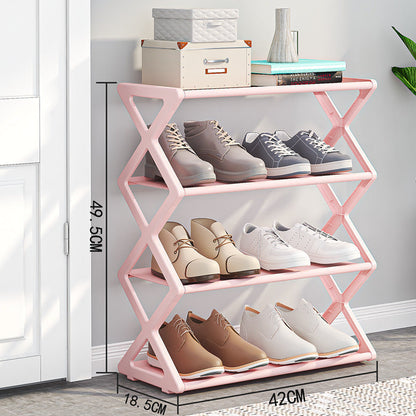 X-Type Multi-Functional Shoe Rack