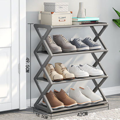 X-Type Multi-Functional Shoe Rack